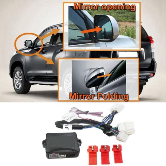 サイド ミラー 折りたたみ キット 適用: ホンダ CRV/フィット/シビック 自動車 開閉 ウイング ミラー リモート キー ブラック AL-KK-5097 AL 10,703円
