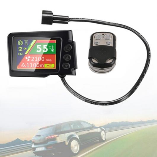 12V/24V LCD モニター スイッチ + リモート コントローラー アクセサリー 適用: エア ヒーター パーキング ヒーター アクセサリー ブラック AL-KK-5405 AL