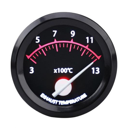 エキゾースト 温度 ゲージ 300-1300 摂氏 12V 52mm 2インチ ユニバーサル エキゾースト ガス 温度 ゲージ EXT 温度 メーター EGT センサー ブラック AL-KK-5963 AL