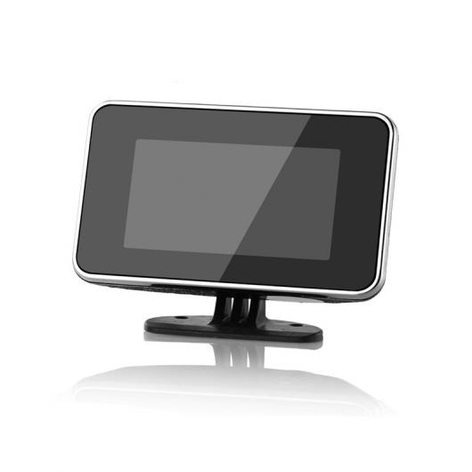 2in1 LCD デジタル ゲージ 電圧 プレッシャー 水温 メーター ブザー アラーム M10 ブラック AL-KK-6002 AL