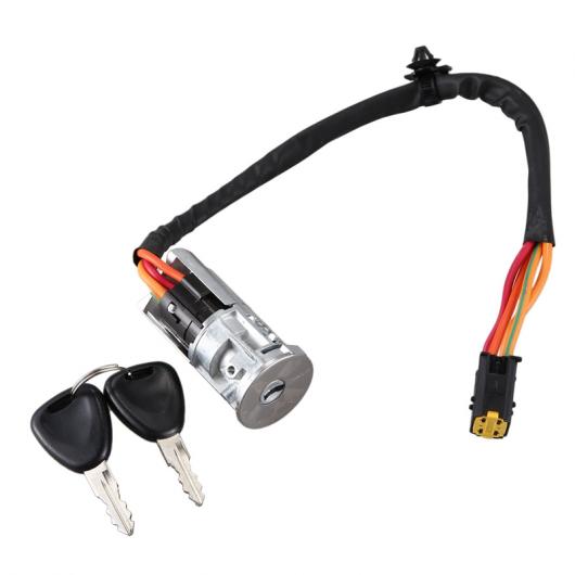 イグニッション スターター キー スイッチ ロック 7702296589 7701472518 7701471098 適用: ルノー/RENAULT ローガン ダチア サンデロ クリオ ブラック AL-KK-6019 AL