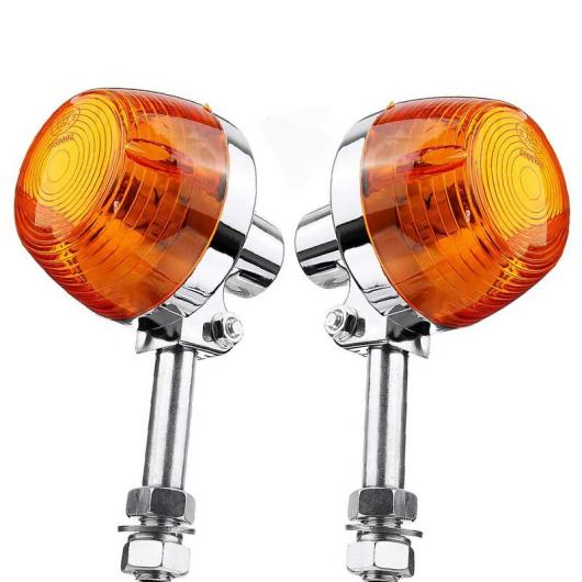AL 2ピース 適用: ホンダ CT70 CT90 XL100 CB350 CM400 CB450 CB750 ターンシグナルライト 8mm 12V オレンジ AL-KK-6283