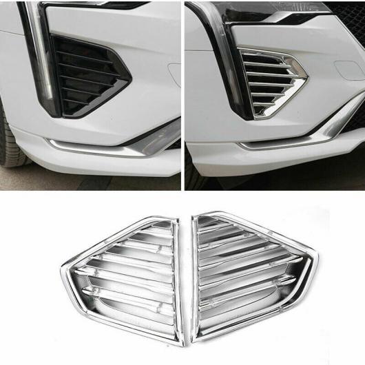 適用: 2020-2021 キャデラック/CADILLAC CT4 ABS クローム フロント フォグライト ランプ フレーム トリム シルバー AL-KK-6300 AL