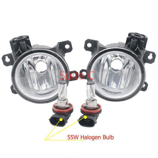 2ピース 9LED フォグライト ランプ 適用: ホンダ シビック IX FK ツアラー ハッチバック 2015 2016 H11 12V ハロゲン フォグライト DRL タイプC AL-KK-6677 AL
