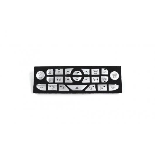 センター コンソール ボタン カバー 適用: ジープ/JEEP ラングラー JL 2018-2020 グラディエーター JT 2020 サハラ ルビコン MOAB インテリア アクセサリー シルバー AL-KK-7127 AL