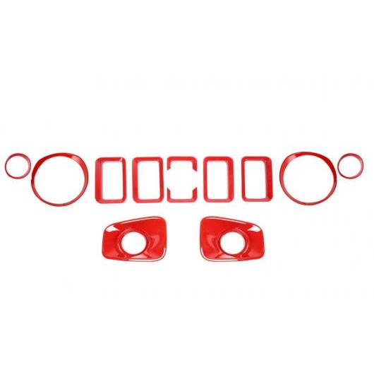 適用: スズキ ジムニー 2019 2020 JB74 グリル /ヘッドライト/フロント ウインカー/フロント フォグライト 装飾 エクステリア アクセサリー レッド AL-KK-7597 AL 30,544円