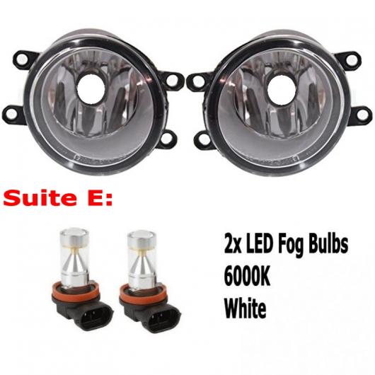 適用: トヨタ RAV4 ヴァンガード 2009-2012 9LED フォグライト H11 H8 12V 55W ハロゲン LED フォグ ヘッド ランプ タイプE AL-KK-7679 ALの通販は
