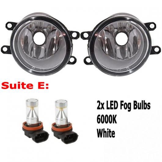 適用: トヨタ ヤリス ヴィッツ ハッチバック 2012 2013 2014 9LED チップ LED フォグ ヘッド ランプ H11 H8 12V 55W ハロゲン フォグライト タイプE AL-KK-7723 ALの通販は