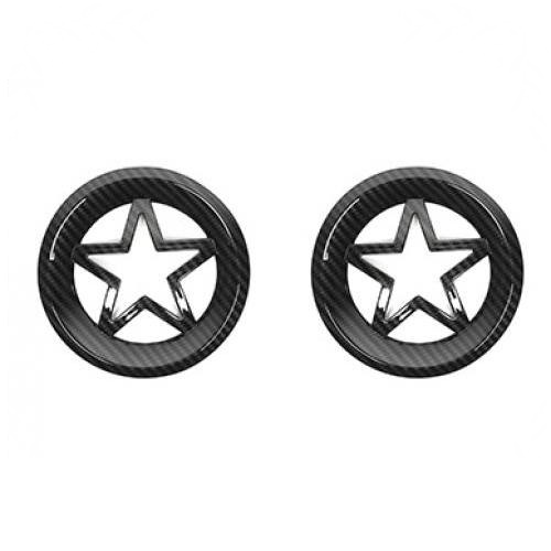 AL ABS フロント フォグライト ランプ 装飾 カバー トリム フレーム ステッカー 適用: ジープ/JEEP レネゲード 2019 2020 アクセサリー ブラック 2ピース AL-KK-8840の通販は 9,503円