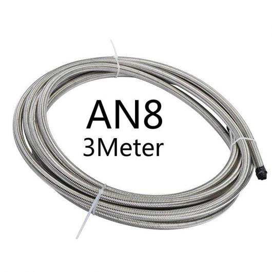 3m フューエル オイル ライン ホース ステンレス スチール 編み込み PTFE ブレーキ レーシング オイル クーラー パイプ AN8 AL-LL-0652 Aの通販は