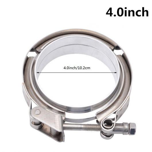 3.0/3.5/4.0 304 ステンレス スチール エキゾースト V バンド クランプ フランジ キット クイック リリース V バンド クランプ オス メス フランジ タイプ003 AL-LL-0693 ALの通販は