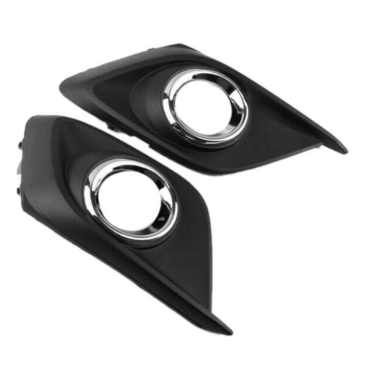 2ピース フロント バンパー フォグライト グリル カバー クローム トリム 適用: MAZDA3 アクセラ 2014-2016 ブラック AL-LL-1376 AL 7,938円