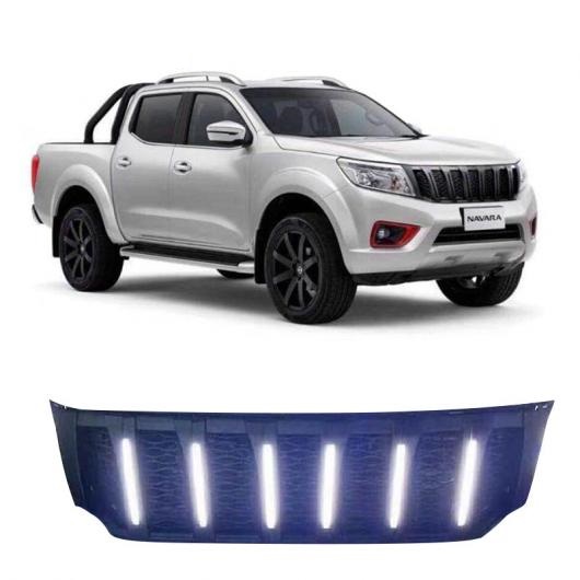 フロント グリル 適用: 日産 ナバラ フロンティア 2018 グリル 日産 ナバラ NP300 2015-2019 2020 ラプター グリル カバー ナバラ NP300 グリル ライト AL-LL-1422 AL