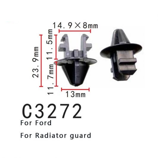 AL 自動車 ラジエーター ガード ファスナー ポジショナー 適用: フォード/FORD 20ピース AL-MM-0702の通販は 5,562円