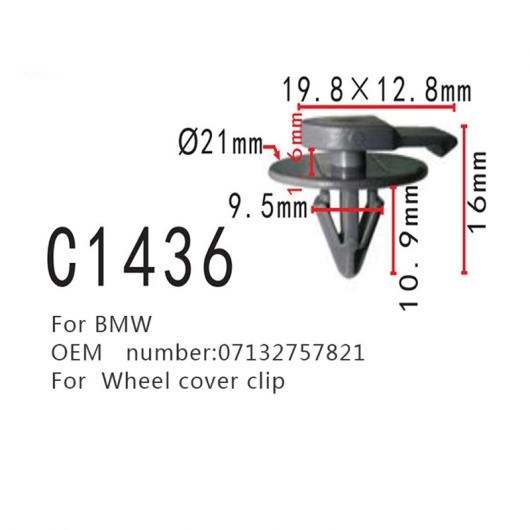オート クリップ ホイール カバー クリップ 適用: BMW ミニ/MINI（BMW） クーパー R50 R52 R53 R55 R56 R57 R58 R59 07132757821 バックル ファスナー 50ピース AL-MM-0857 AL 9,680円
