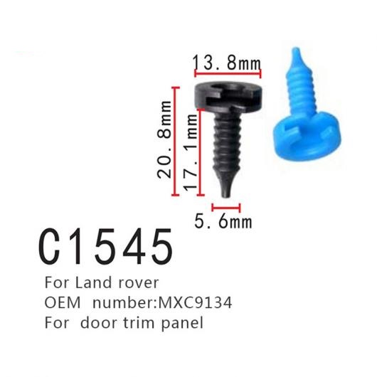 ドア トリム パネル バックル 適用: ランド ローバー MXC9134 セルフ タッピング スクリュー ファスナー 50ピース AL-MM-0876 AL