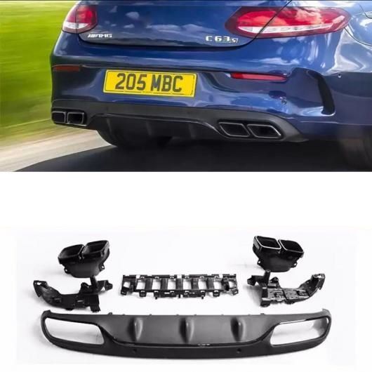 ABS リア ディフューザー エキゾースト チップ 適用: メルセデスベンツ CLAクラス W117 CLA260 CLA45 2013-2019 バック バンパー リップ ガード タイプ010 AL-MM-1935 AL