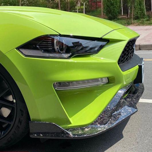 カーボン調/ブラック フロント バンパー スプリッタ リップ ディフューザー ボディ キット スポイラー 適用: フォード/FORD 適用: マスタング 2018-2020 フロント リップ AL-MM-1946 AL