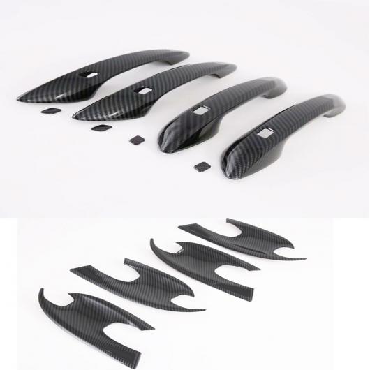 アクセサリー 適用: ヒュンダイ/現代/HYUNDAI ソナタ DN8 2020 2021 ABS カーボンファイバー エクステリア サイド ドア ハンドル ハンドル ボウル カバー トリム ドア ハンドル ボウル AL-MM-2648 AL