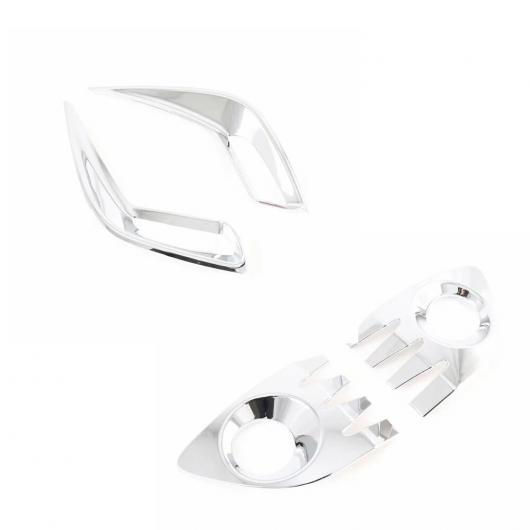 適用: トヨタ カローラ クロス 2020 2021 クローム フロント リア フォグライト フォグライト ランプ カバー トリム バンパー プロテクタの通販は