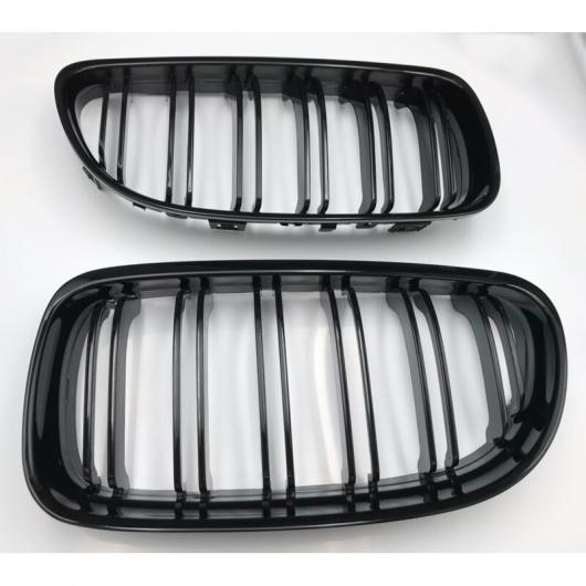 1ペア 光沢ブラック フロント グリル ダブル ライン グリル リペア パーツ グリル 適用: BMW E90 2008-2011 1ペア AL-MM-3993 AL