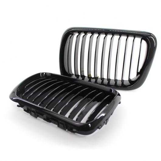 ミドル エキゾースト グリル 適用: BMW 3シリーズ E36 97-99 318i 320i 325i M3 ブライトブラック シングル ライン グリル 左右 AL-MM-3998 ALの通販は