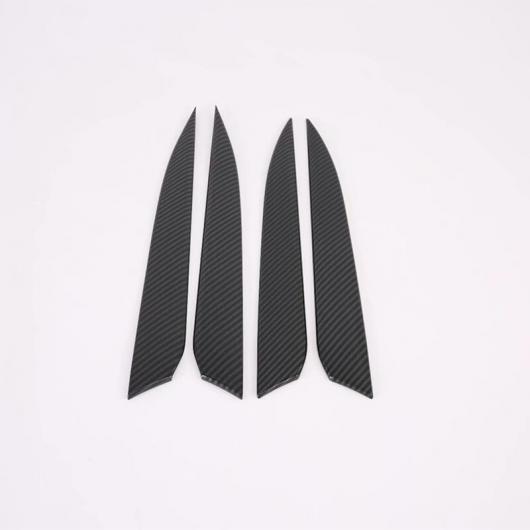 4ピース ABS ドア アームレスト パネル インナー ウインドウ スイッチ ボタン カバー トリム インテリア 適用: MAZDA6 アテンザ 2019 2020 アクセサリー カーボン調 AL-MM-4850 AL