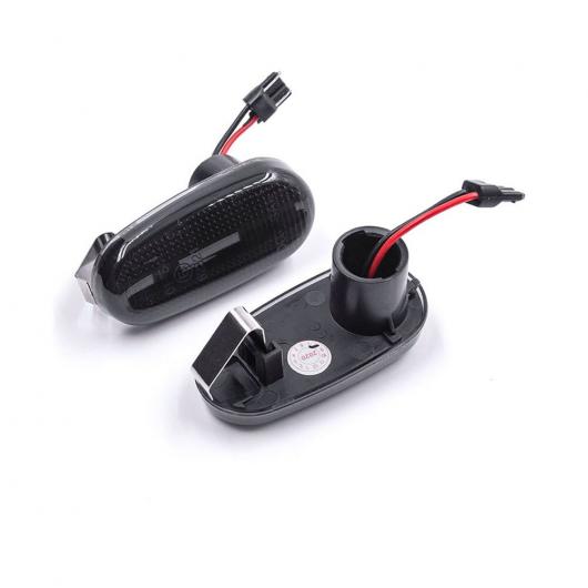 2ピース スモーク レンズ フロント LED サイドマーカー ライト ターンシグナルランプ 適用: アルファ ロメオ GT 147 937 ミト 955 フィアット/FIAT ブラボー 198 スモーク AL-MM-5499 AL