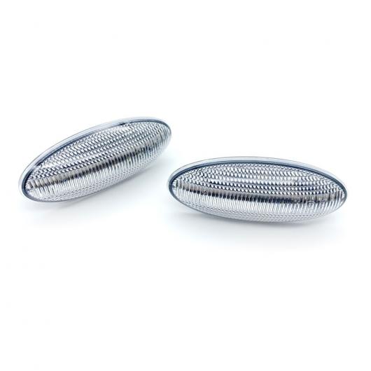 2ピース エラー クリア レンズ フロント LED サイドマーカー ライト アンバー ターンシグナルランプ 適用: トヨタ ヤリス ヴィッツ ヴィッツ ヤリス RAV4 カローラ ヴァーソ クリア AL-MM-5521 AL