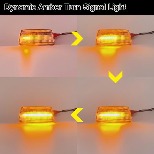 クリア レンズ LED サイドマーカー ライト ダイナミック ターンシグナルランプ 適用: オペル/OPEL アストラ シボレー/CHEVROLET アベオ ホールデン/HOLDEN クルーズ キャデラック/CADILLAC クリア AL-MM-5539 AL