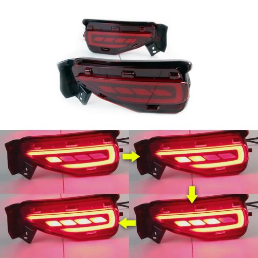 LED リア バンパー リフレクター ライト 適用: トヨタ フォーチュナ 2015 2016 2017 LED ブレーキ ライト ターンシグナルランプ ドライビング ライト Cタイプ 3ファンクション AL-MM-5797 AL 24,450円