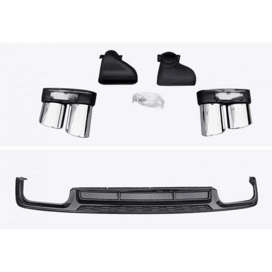 ABS リア バンパー トランク リップ スポイラー ディフューザー エキゾースト チップ 適用: アウディ/AUDI A6 S6 Sライン C8 2019 2020 2021 タイプ009 AL-MM-7848 ALの通販は