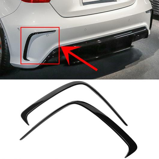 適用: メルセデス・ベンツ W176 A180 A200 A250 A45 AMG 2014-2018 リア バンパー カナード スプリッタ トリム フェンダー フレア エクステンション ホイール リア バンパー カナード AL-MM-8010 AL