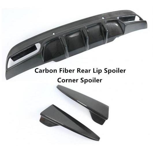 カーボンファイバー リア リップ スポイラー ディフューザー 適用: メルセデス・ベンツ W205 C クラス C63 C180 C200 C260 C300 C450 201の通販は