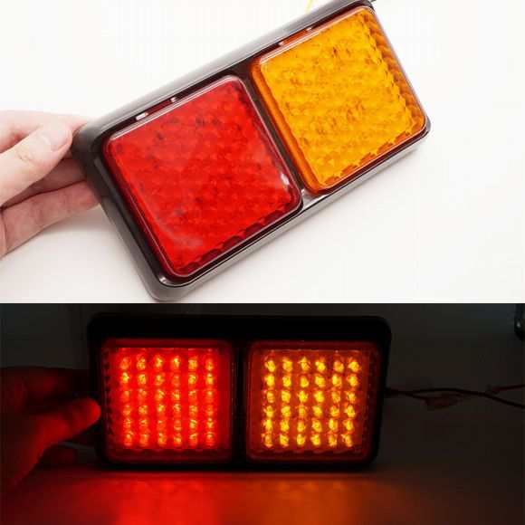 2ピース 防水 LED テールライト リア ランプ ペア ボート トレーラー 12V/24V リア パーツ 適用: トレーラー P_2ピース 12V・24V AL-MM-8700 ALの通販は