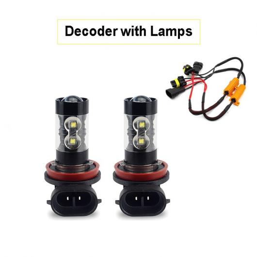 2ピース CAN-BUS H9 H8 H11 LED フォグライト バルブ DRL ランプ 適用: BMW E46 E90 E60 E39 E87 X5 E53 E70 E36 X3 E83 E34 E92 E38 F30 F10 F20 M デコーダ ランプ AL-MM-8722 AL