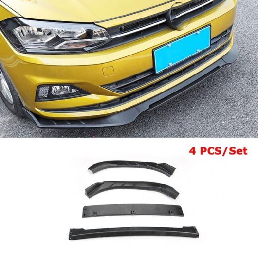 ABS フロント バンパー リップ スポイラー 適用: フォルクスワーゲン/VOLKSWAGEN VW ポロ プラス 2019 ヘッド チン シャベル プロテクター 3ピース 4ピース 4ピース AL-NN-0673 AL