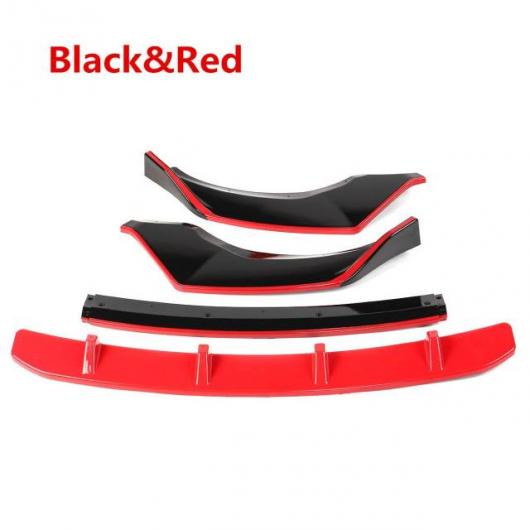 G01 G02 4ピース フロント バンパー リップ スプリッタ ディフューザー スポイラー ガード 保護 カバー トリム キット 適用: BMW G01 X3 G02 X4 2018 2019 2020 レッド×ブラック AL-NN-0691 AL