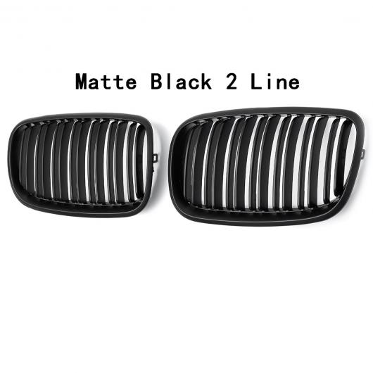 1ペア ひし形 スタイル グリル フロント メッシュ レーシング 適用: BMW E70 E71 E72 X5 X6 2007-2013 マットブラック AL-NN-1001 AL
