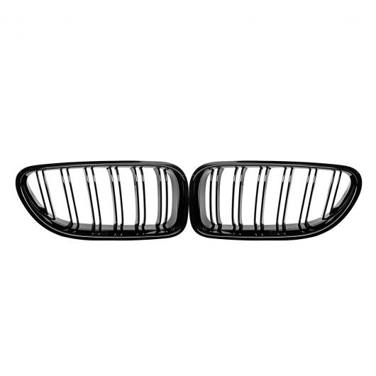 ペア ABS ダブルライン レーシング グリル 適用: BMW M6 640i 650i F06 F12 F13 2012 2013 2014 2015 2016 2017 A 光沢ブラック AL-NN-1005 ALの通販は