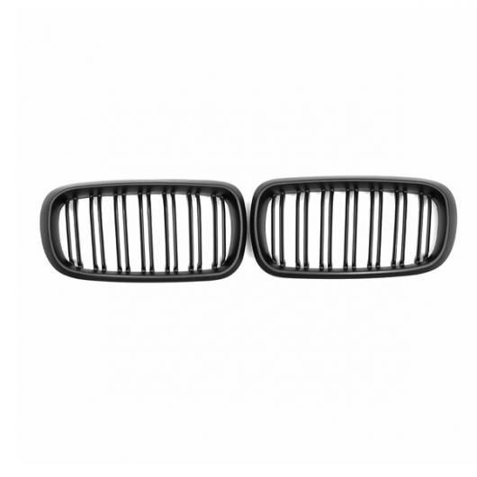 1ペア ABS ダブル スラット フロント レーシング グリル 適用: BMW F15 F16 X5 X6 2013 2014 2015 2016 2017 マットブラック ダブルライン AL-NN-1113 ALの通販は