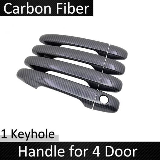 ブラック カーボンファイバー ドア ハンドル カバー 適用: トヨタ グランド プリウス + V プリウス Α ワゴン ZVW40 ZVW41 2011〜2019 ステッカー キーレスエントリーなし AL-NN-2692 ALの通販は