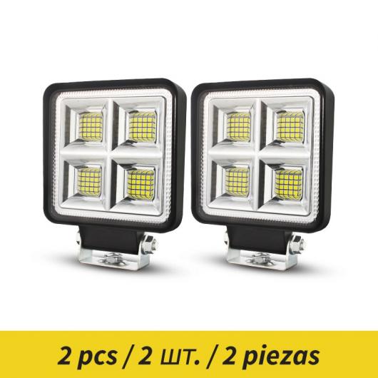 4インチ 144W LED オフロード ワーク バー 24V LED ヘッドライト 12-24V 適用: オート オートバイ トラック ボート トラクター トレーラー オフロード ワーキング ライト 144W 2ピース AL-NN-6134 AL