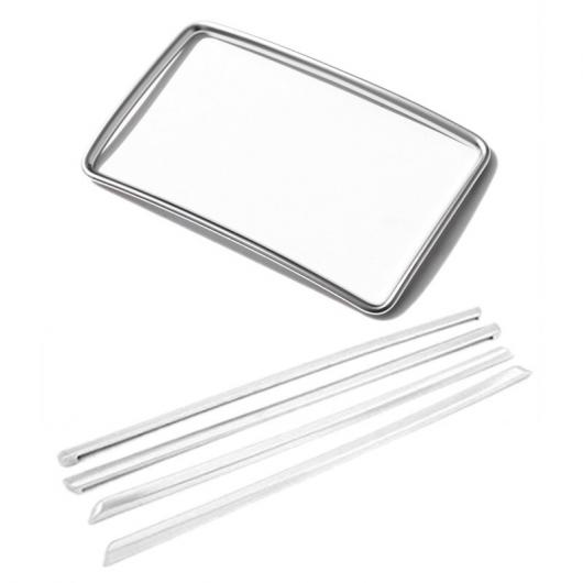 ABS リア 列 エアコン 吹き出し口 トリム アクセサリー ドア パネル 装飾 ステッカー トリム ドアノブ カバー シルバー AL-NN-9013 ALの通販は