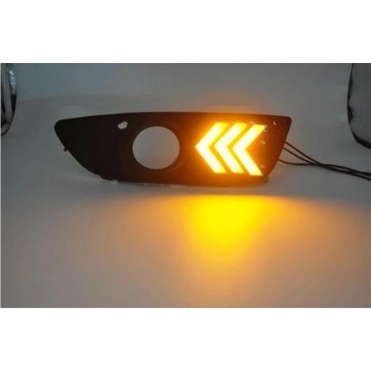 バンパー ヘッドライト 適用: ランサー デイタイム ライト 2009-2012 DRL LED ヘッドランプ フォグ ホワイト イエロー 三菱 ランサー 2009-2012 AL-OO-0010 AL