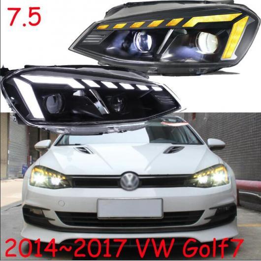 2ピース バンパー ヘッドランプ ゴルフ7 ヘッドライト 2014-2017 オールインLED DRL ライト フォグ タイプ001 VW ゴルフ7 2014-2017 HID キセノン ライト AL-OO-0013 AL