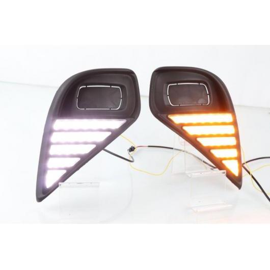 ビデオ バンパー ヘッドライト クルーガー ハイランダー デイタイム ライト 2020-2021 DRL LED ヘッドランプ フォグ ホワイト イエロー トヨタ ハイランダー 2020-2021 AL-OO-0042 AL