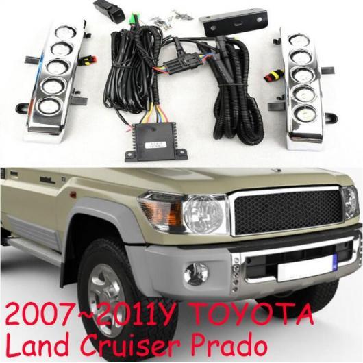 バンパー ヘッドライト 適用: クルーザー プラド デイタイム ライト 2007-2011 DRL LED ヘッドランプ フォグ タイプ001 トヨタ クルーザー 2007-2011 AL-OO-0061 ALの通販は 26,514円