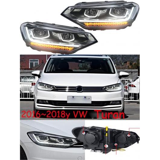 バンパー ヘッドランプ トゥーラン ヘッドライト 2016-2018 LED DRL HID キセノン フロント フォグライト タイプ001 VW トゥーラン L 2016-2018 HID キセノン バルブ AL-OO-0089 AL