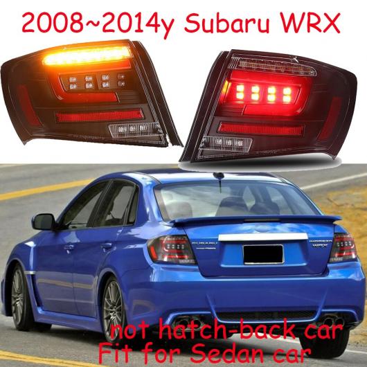 セダン WRX テール ライト 適用: 2008-2014 テールライト LED ランプ リア トランク DRL+ブレーキ+リバース+ウインカー スモーク レッド スバル WRX 2008-2012 セダン AL-OO-0113 AL